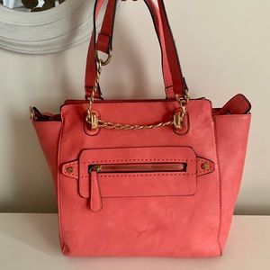 Charming Charlie’s peach crossbody purse